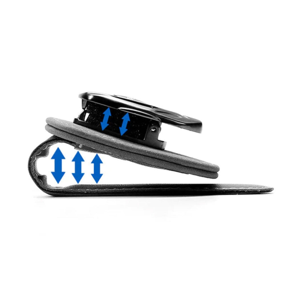 Multifunktionel brilleklips i ruskind med dit billogo